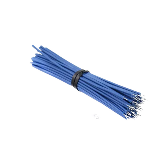 Tin Plated Breadboard PCB Solder Cable 24AWG 10CM Blue