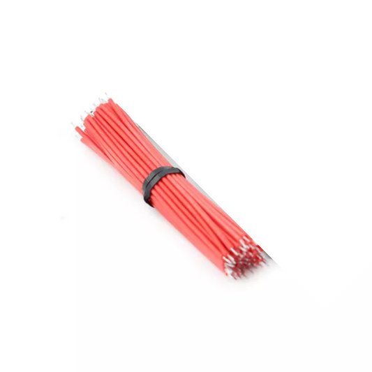 Tin Plated Breadboard PCB Solder Cable 24AWG 10CM Red