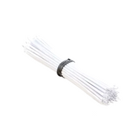 Tin Plated Breadboard PCB Solder Cable 24AWG 10CM White - circuitrocks