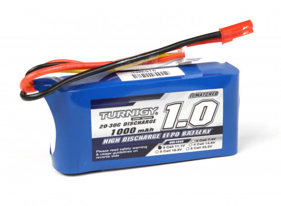 Turnigy 1000mAh 3S 20C LiPo Pack - 11.1V RC Drone Battery