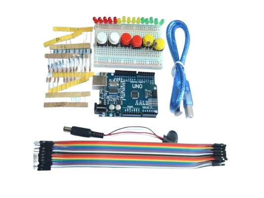 Uno CH340 Starter Kit with Breadboard LED Jumper wire Button Arduino Compatible
