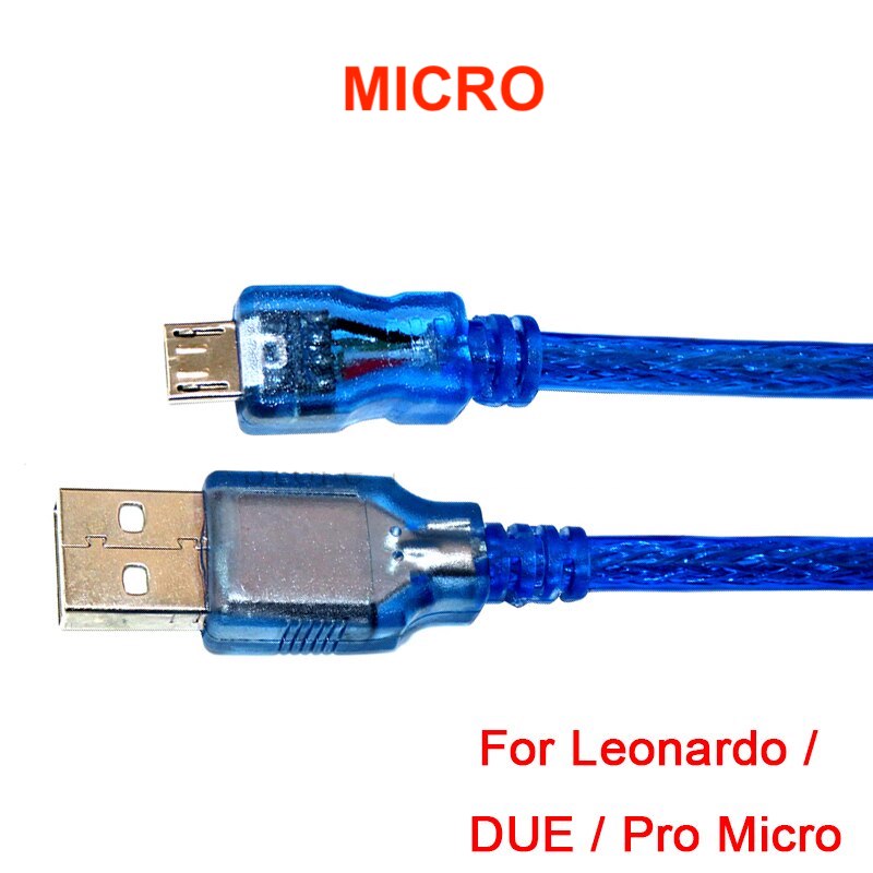 USB Cable Micro B Male to Type A Male for Arduino Due 30CM