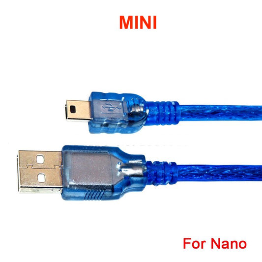 USB Cable Mini B Male to Type A Male for Arduino Nano 30CM
