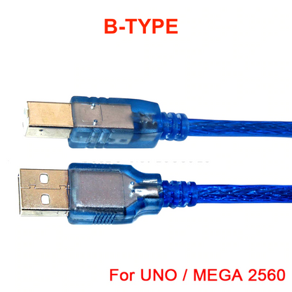 USB Cable Type B to Type A Male for Arduino Uno / Mega