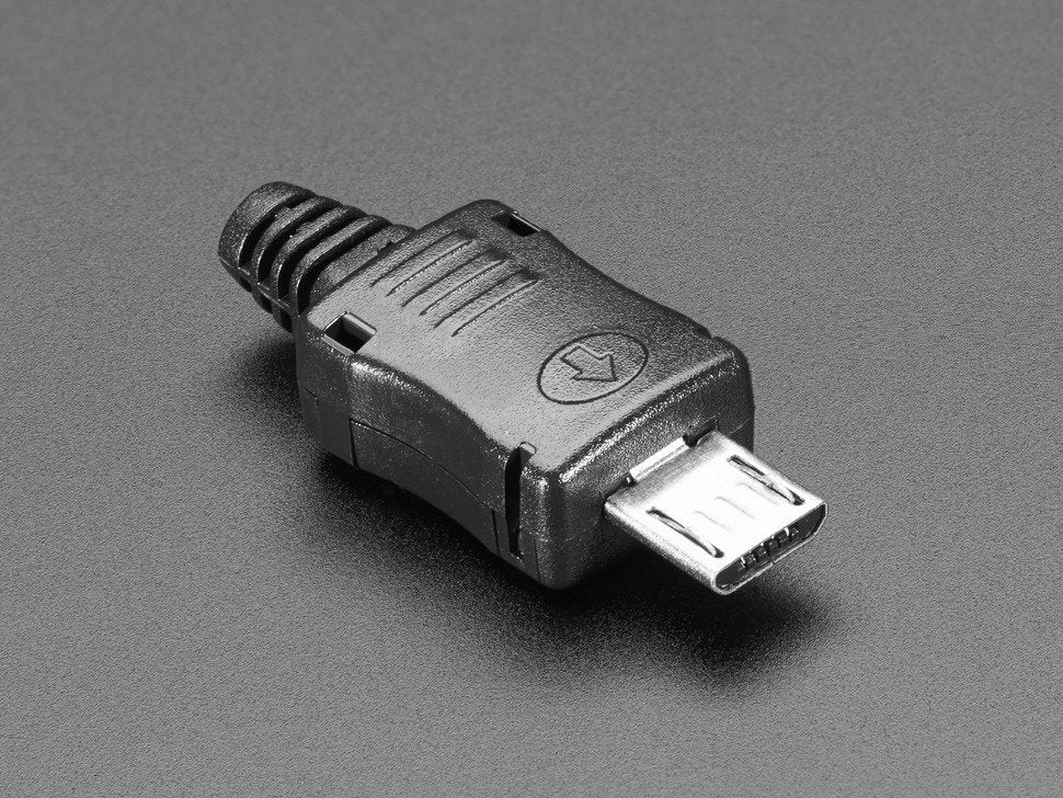 USB DIY Connector Shell Micro-B Plug - Solder-On