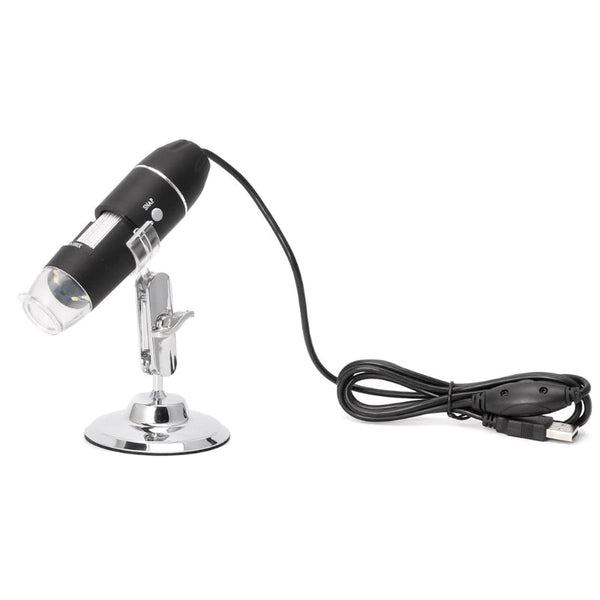 USB Microscope 0.3M interpolated 1600x magnification / 8 LEDs - circuitrocks