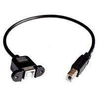 USB Panel Mount Cable B Male to B Female - circuitrocks