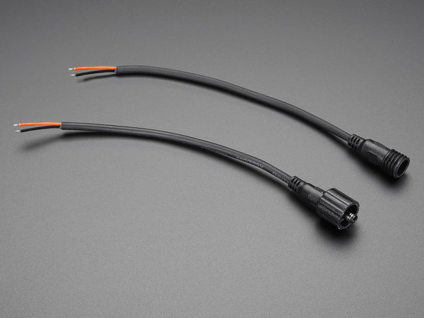Waterproof DC Power Cable Set 5.5/2.1mm - Outdoor Use - circuitrocks