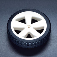 Wheel D80mm Silicone For TT Motor - DFRobot FIT0500 image 1