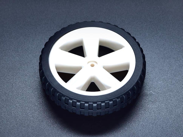 Wheel D80mm Silicone For TT Motor - DFRobot FIT0500 image 1
