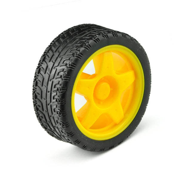 Wheel Rubber Tire A2WD 65mm - circuitrocks